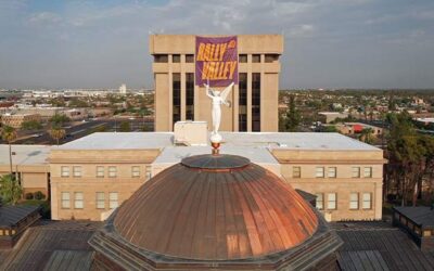 “Rally The Valley” Banner Hangs From Capitol As Arizona Cheers Suns