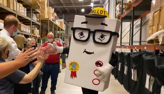 Maricopa County Elections Spent $10K On ‘Phil The Ballot’ Mascot