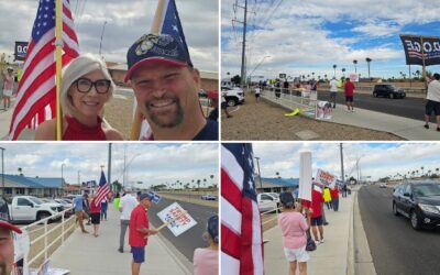 Demonstrators Launch Counter Protest Against Anti-Trump, Anti-Hamadeh Activists
