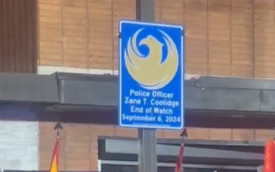 Phoenix Police Department Unveils Historical Marker For Fallen Officer