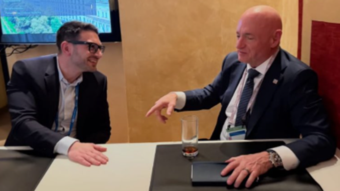 Alex Soros and Mark Kelly