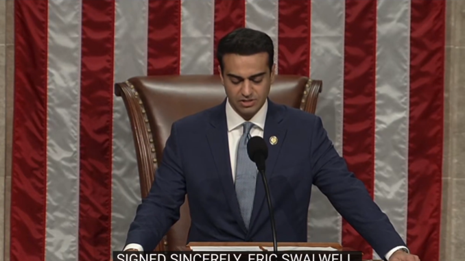 Arizona Congressman Formalizes Swalwell’s Resignation On House Floor