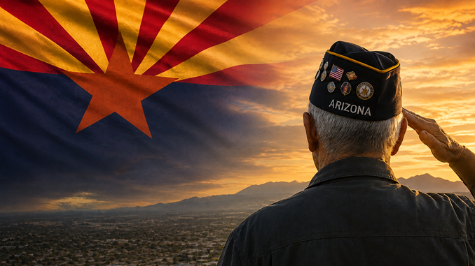 veteran and arizona flag