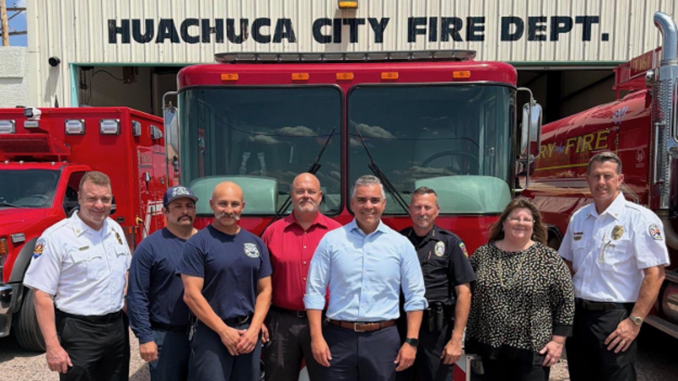ciscomani-huachuca Juan Ciscomani and Huachuca City Fire Dept.