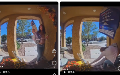 Arizona GOP Accuses Hobbs Volunteer Of Stealing Porch Package While Canvassing With LUCHA Blue Flyer